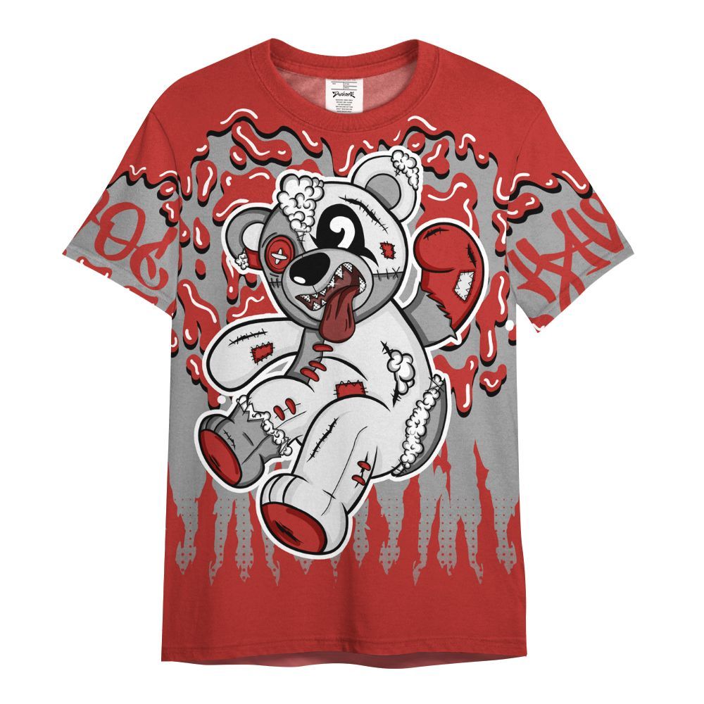 Shirt To Match Bred Reimagined 4s - Havok Bear Dripping All Over Print