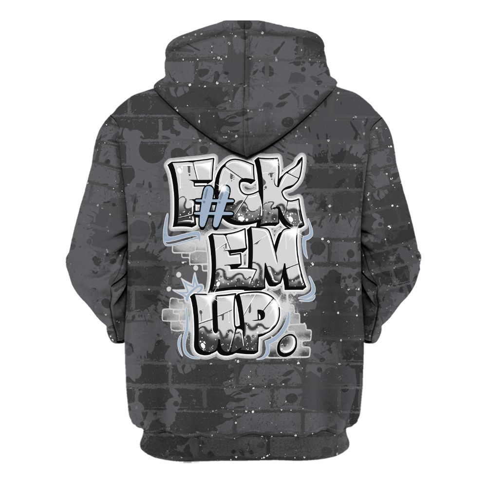 Hoodie To Match Reverse Oreo 6s - F#ck Em Graphic Brick Art All Over Print