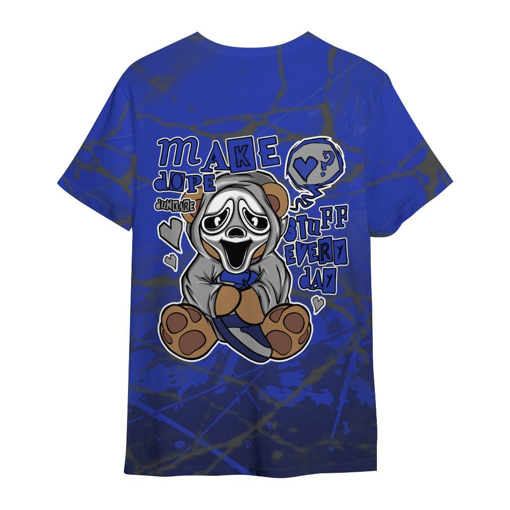 Shirt To Match Air Max Plus Black Racer Blue - Make Dopes Bear Profound All Over Print