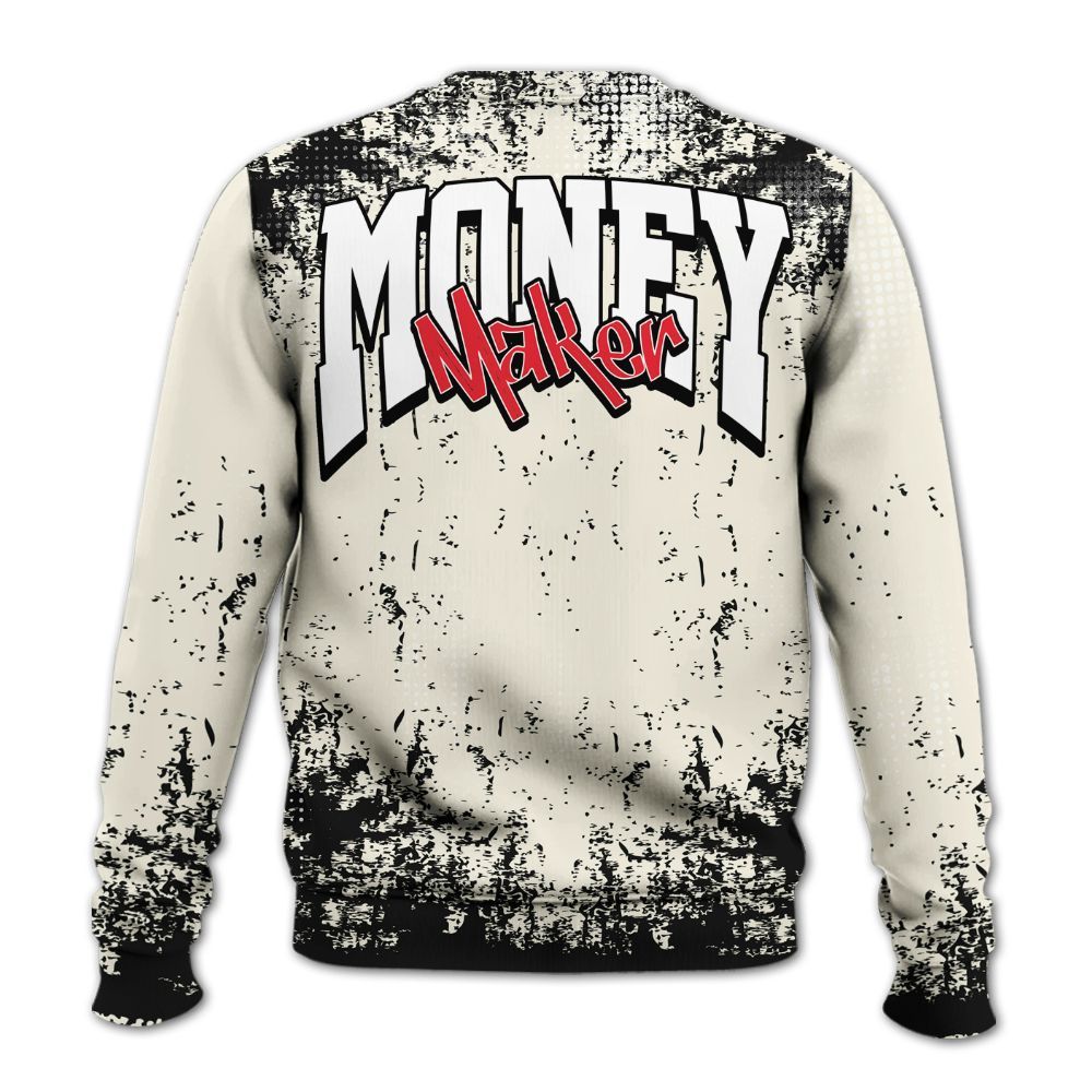 Sweatshirt To Match Low OG Sail 1s - Move In Silence Money Street Retro All Over Print