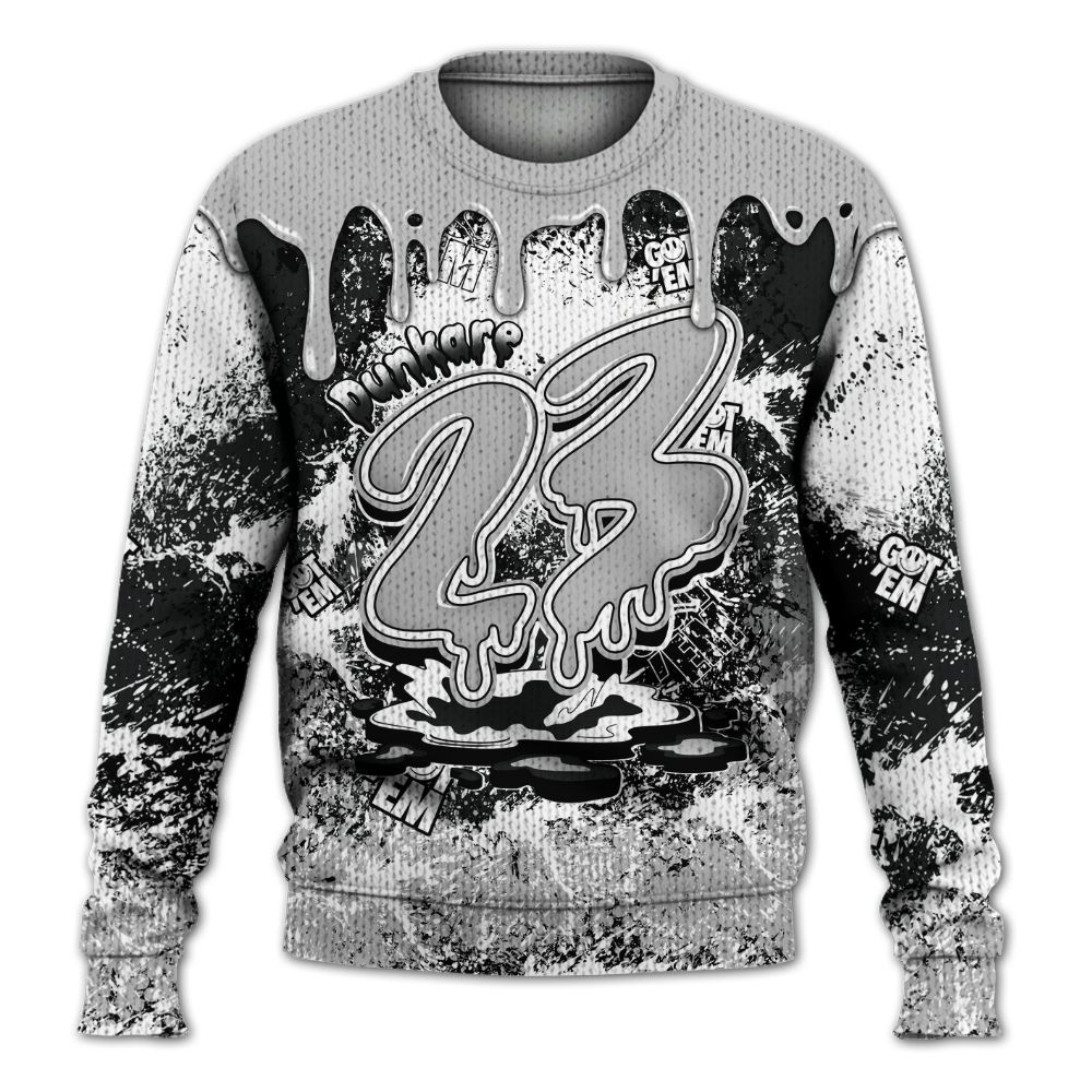 Knitted Sweater To Match Low 85 Metallic Black 1s - Dripping 23 Drip