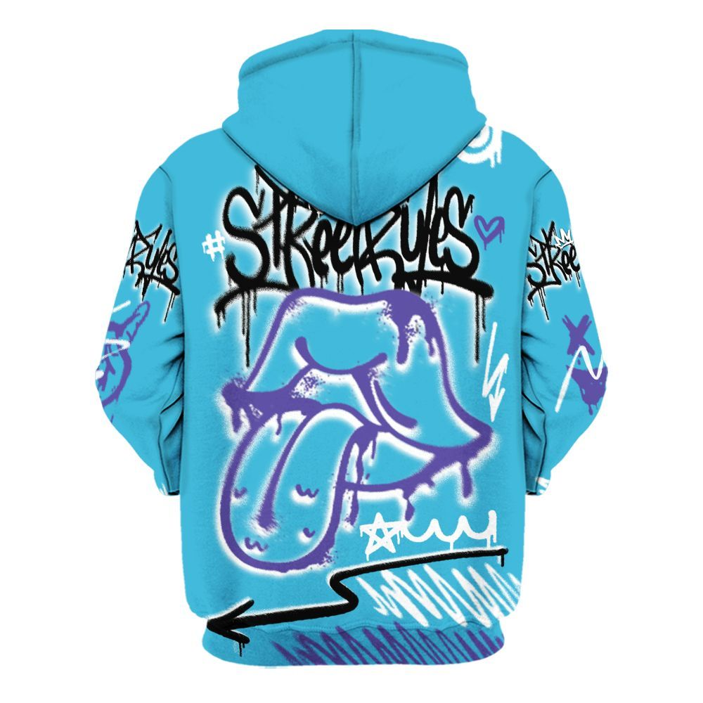 Hoodie To Match Retro Aqua 6s - Break Rules Streetwear All Over Print