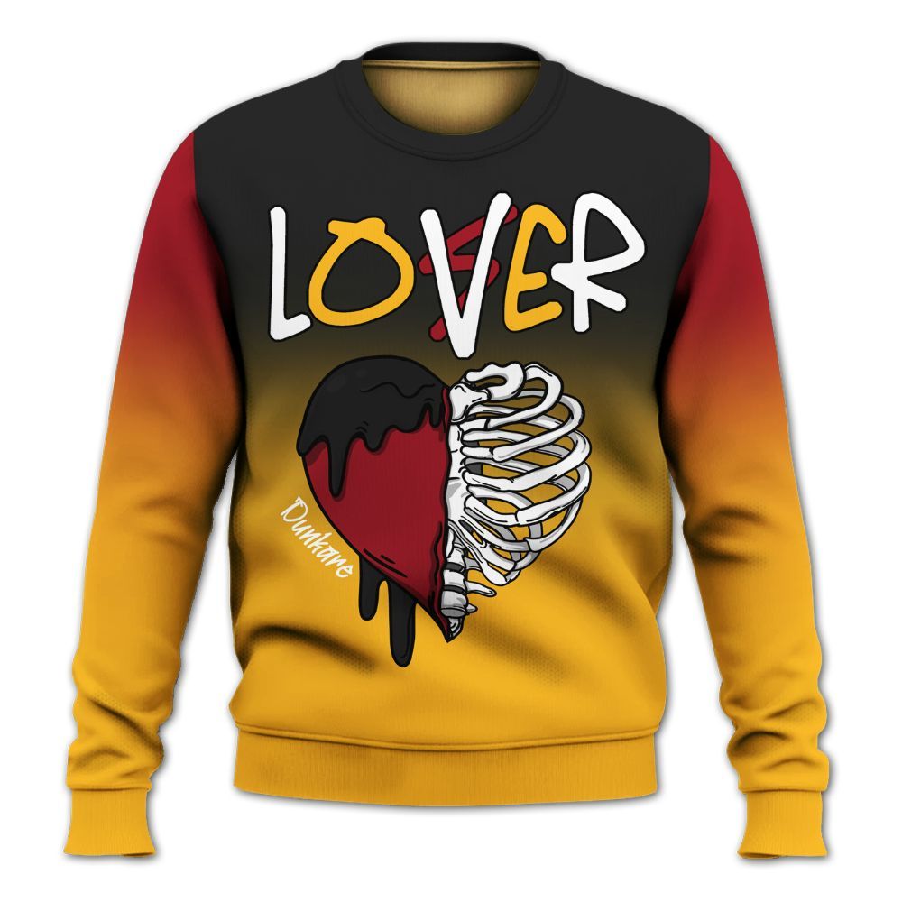 Sweatshirt To Match White Taxi 12s Shirt, Loser Lover Dripping All Over Print