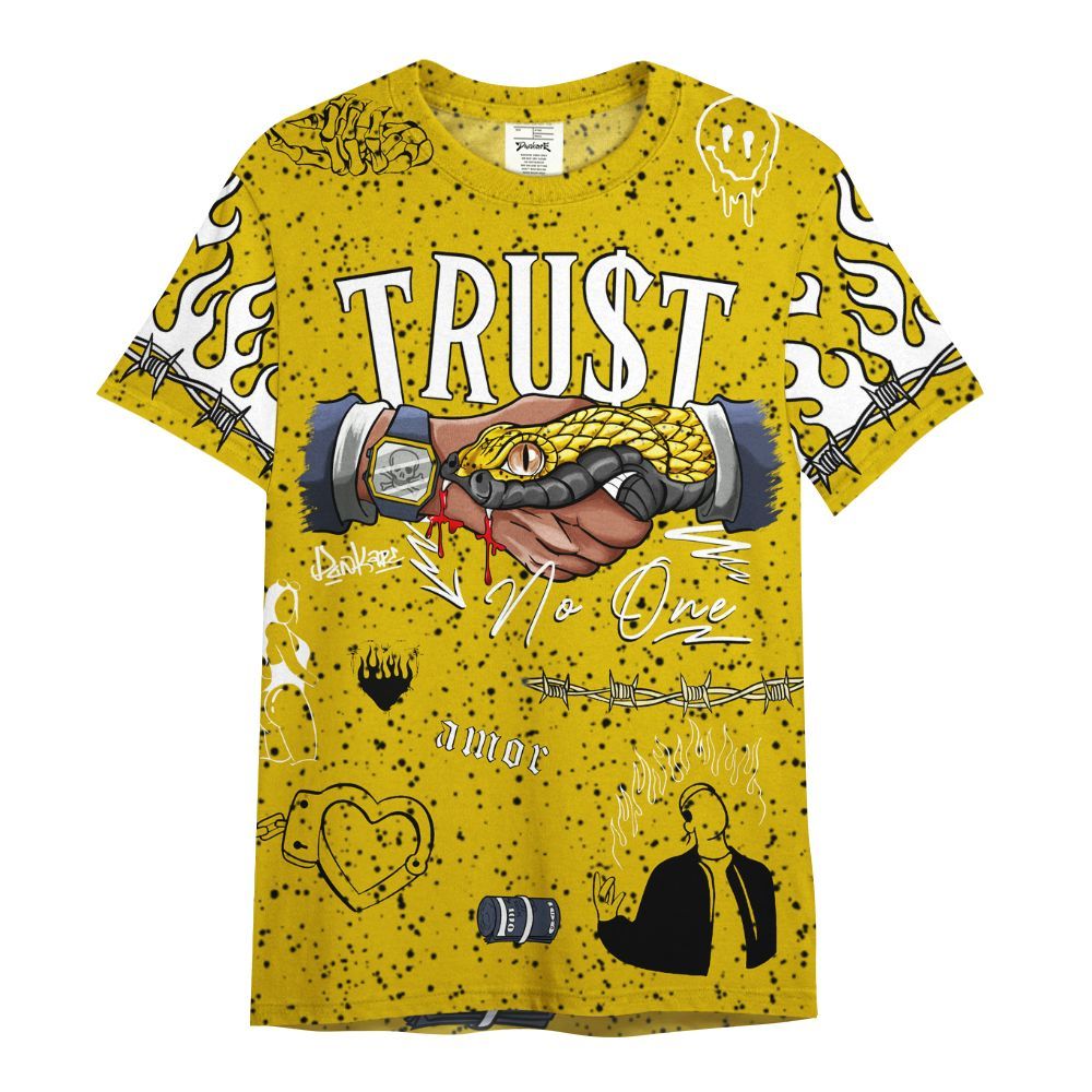 Shirt To Match Retro Tour Yellow 2026 4s - Snake Trust No One All Over Print