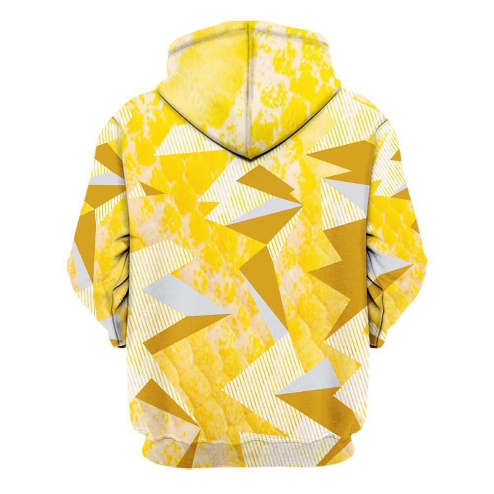 Hoodie To Match Low Yellow Python 11s - Geometric Camouflage Pattern All Over Print