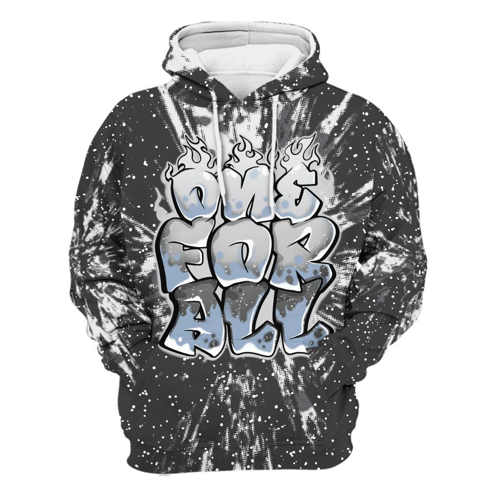 Hoodie To Match Reverse Black White 6s - Ones For All Graphic Luxury All Over Print