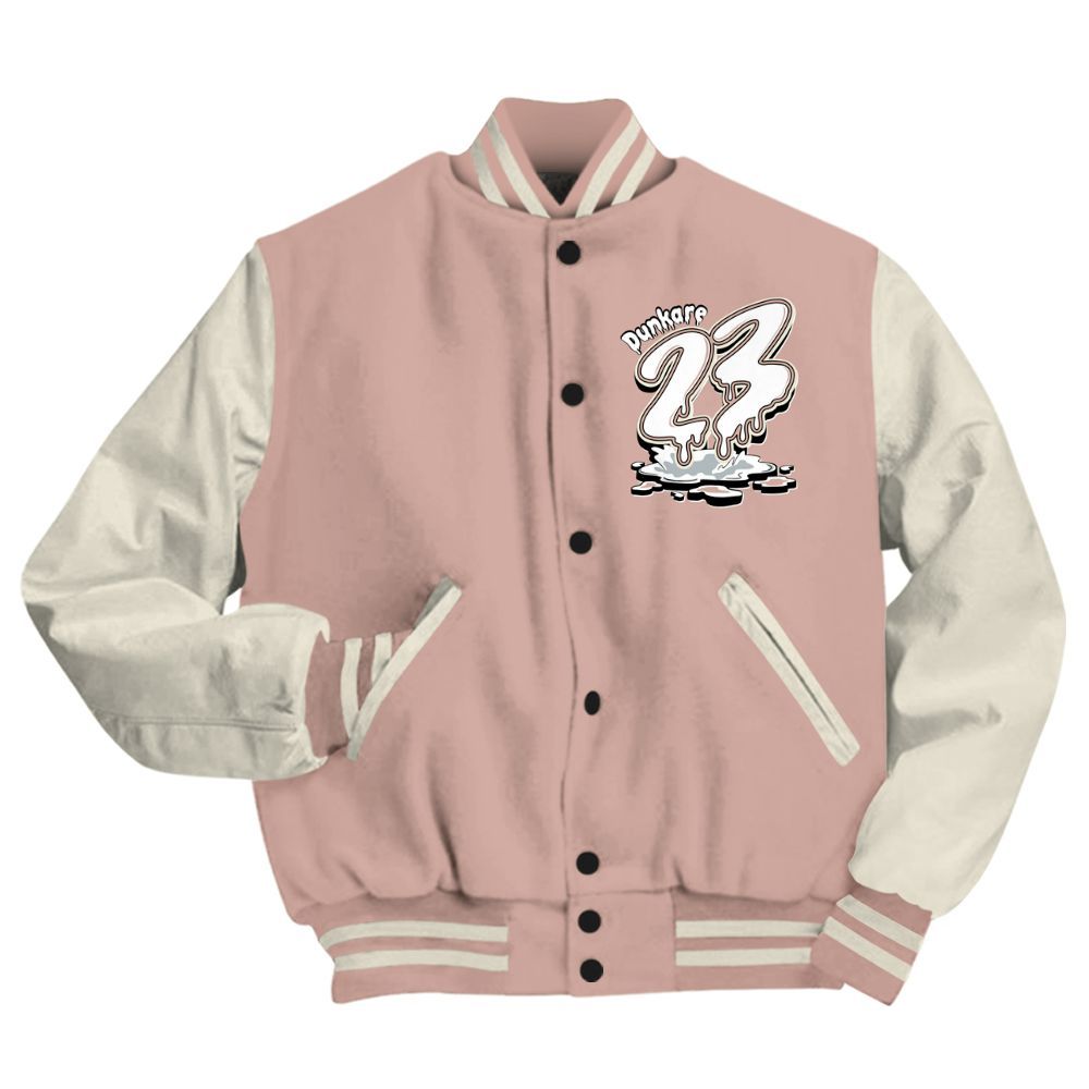Varsity Jacket To Match Air Force Low 1 Arctic Orange - Custom Name 23 Drip All Over Print