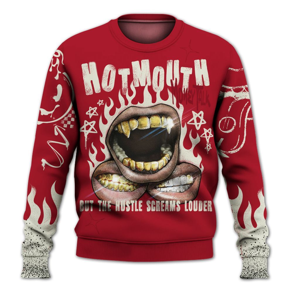 Sweatshirt To Match 2025 High OG Cinnabar 1s - Mouth Burning Street Style All Over Print