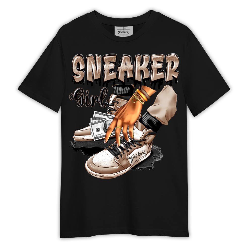 Shirt To Match T-Shirt SNEAKER Girl Money Drip, OG Latte 1s T-- To Match Sneaker OG Latte 1s 2304 NCT