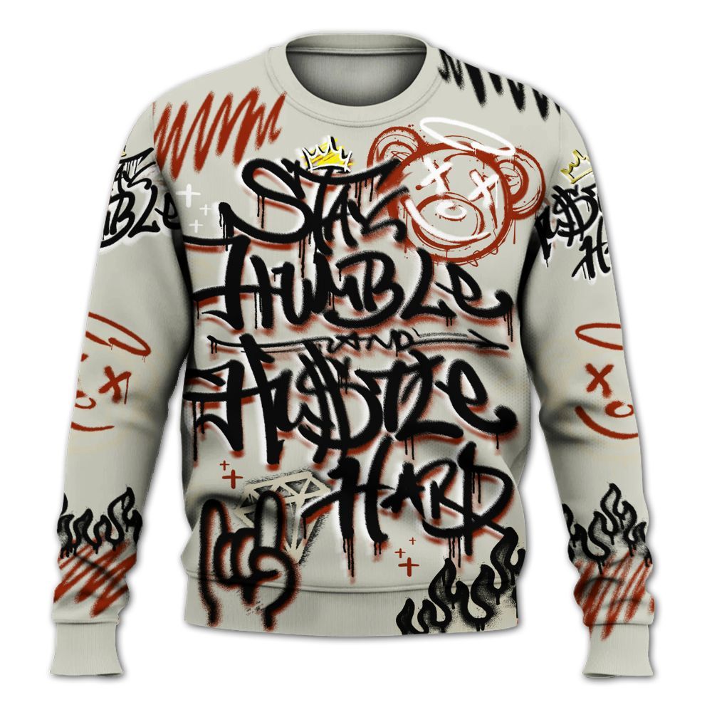 Sweatshirt To Match El Grito 5s - Humble Drip Streetwear Graffity All Over Print