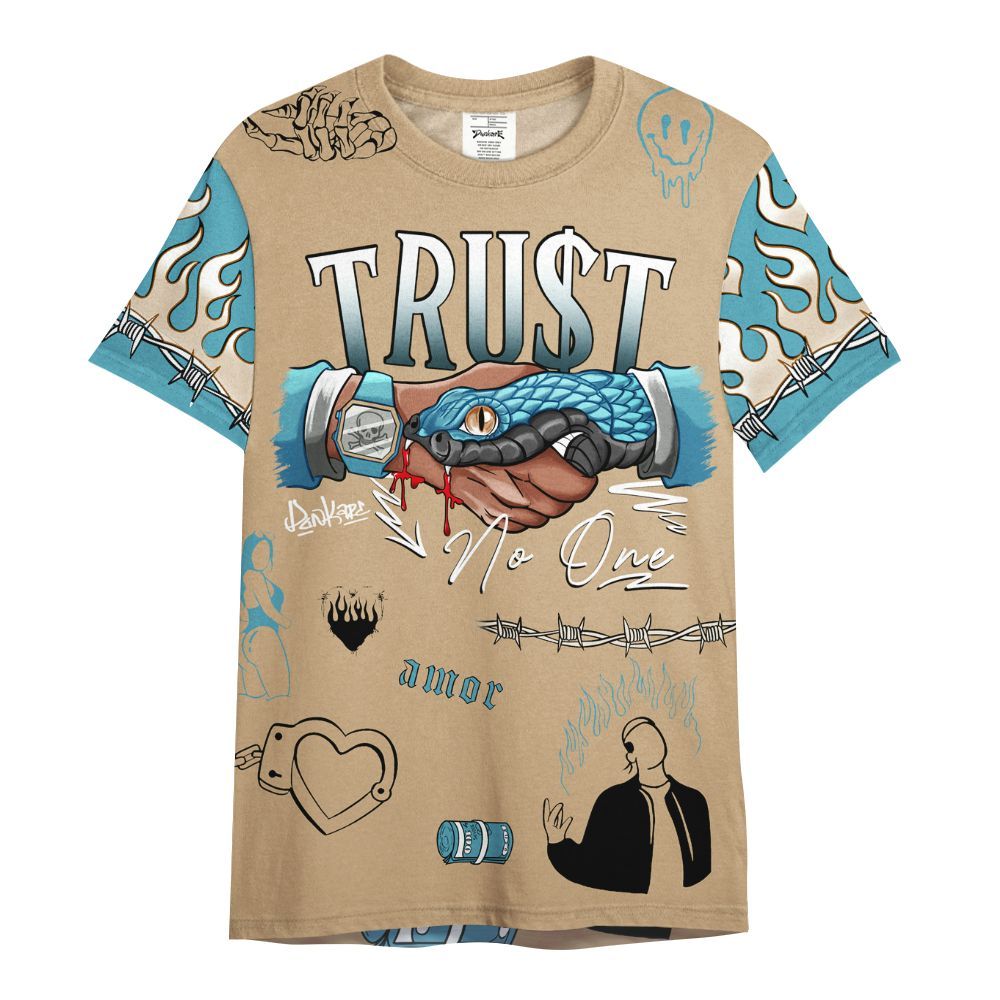 Shirt To Match H-Town 11s - Snake Trust No One All Over Print