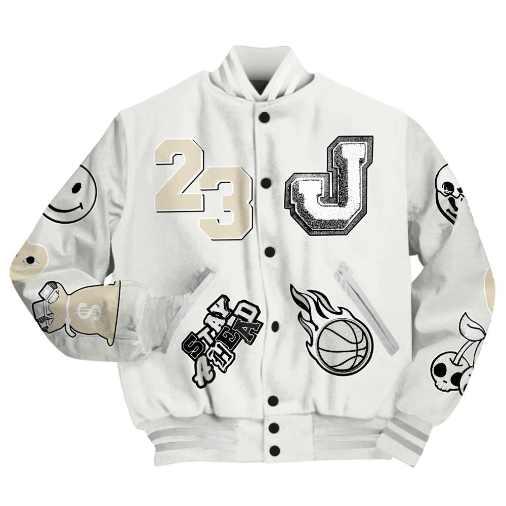 Varsity Jacket To Match Grand Finale 11s - Hustles Money Number 23 All Over Print