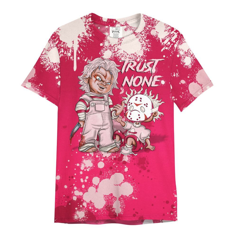 Shirt To Match A'One Pink Aura - Trust No One Scary All Over Print