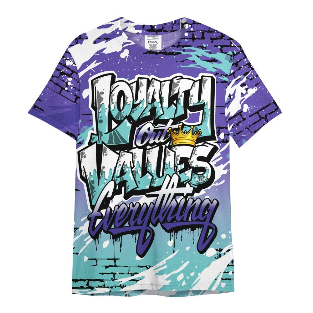 Shirt To Match Low Hornets 1s - Values Of Loyalty Drip All Over Print