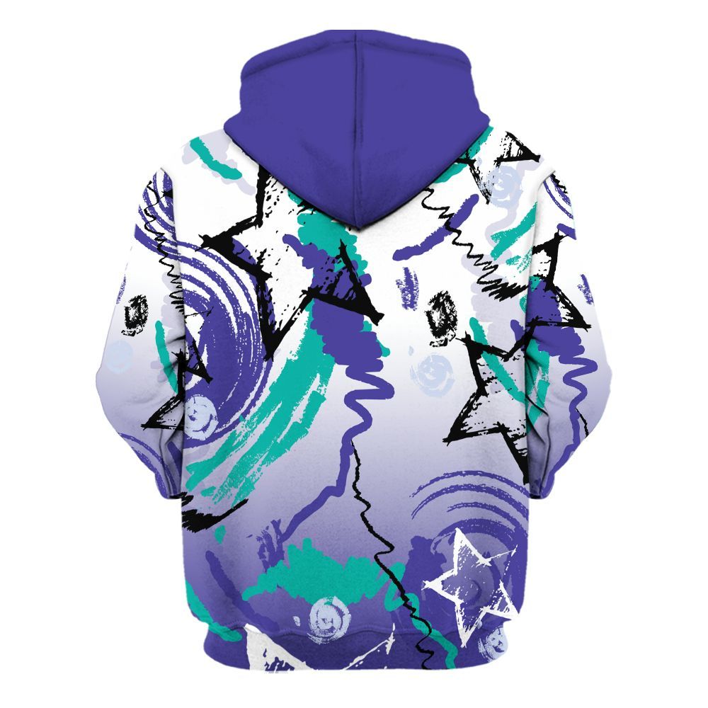 Hoodie To Match Retro Grape 5s - Grind Shine Later Drip All Over Print