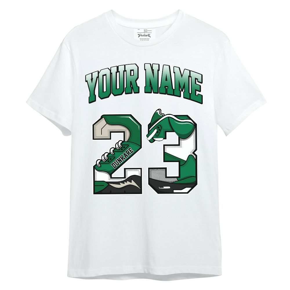 Shirt To Match Lucky Green 2s - Custom Name Number 23 5s Unisex Shirt