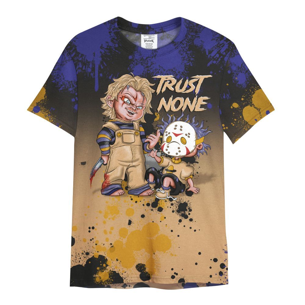Shirt To Match SE Afrobeats 7s - Trust No One Scary All Over Print
