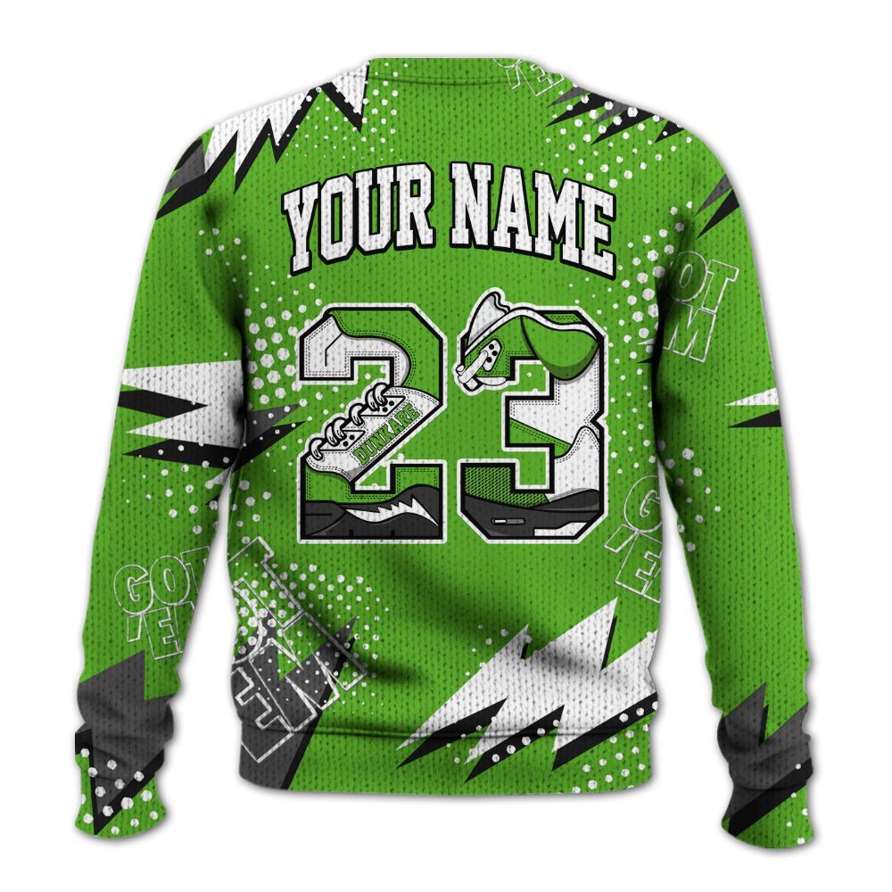 Knitted Sweater To Match Air Foamposite One Volt - Custom Name Number 23 5s