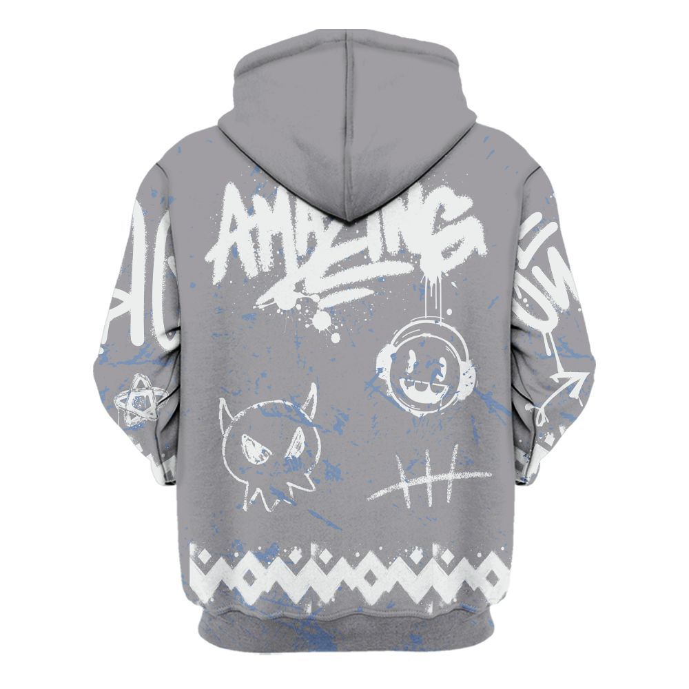 Hoodie To Match Low Cement Grey 11s - Friday Sneaker Crayon All Over Print