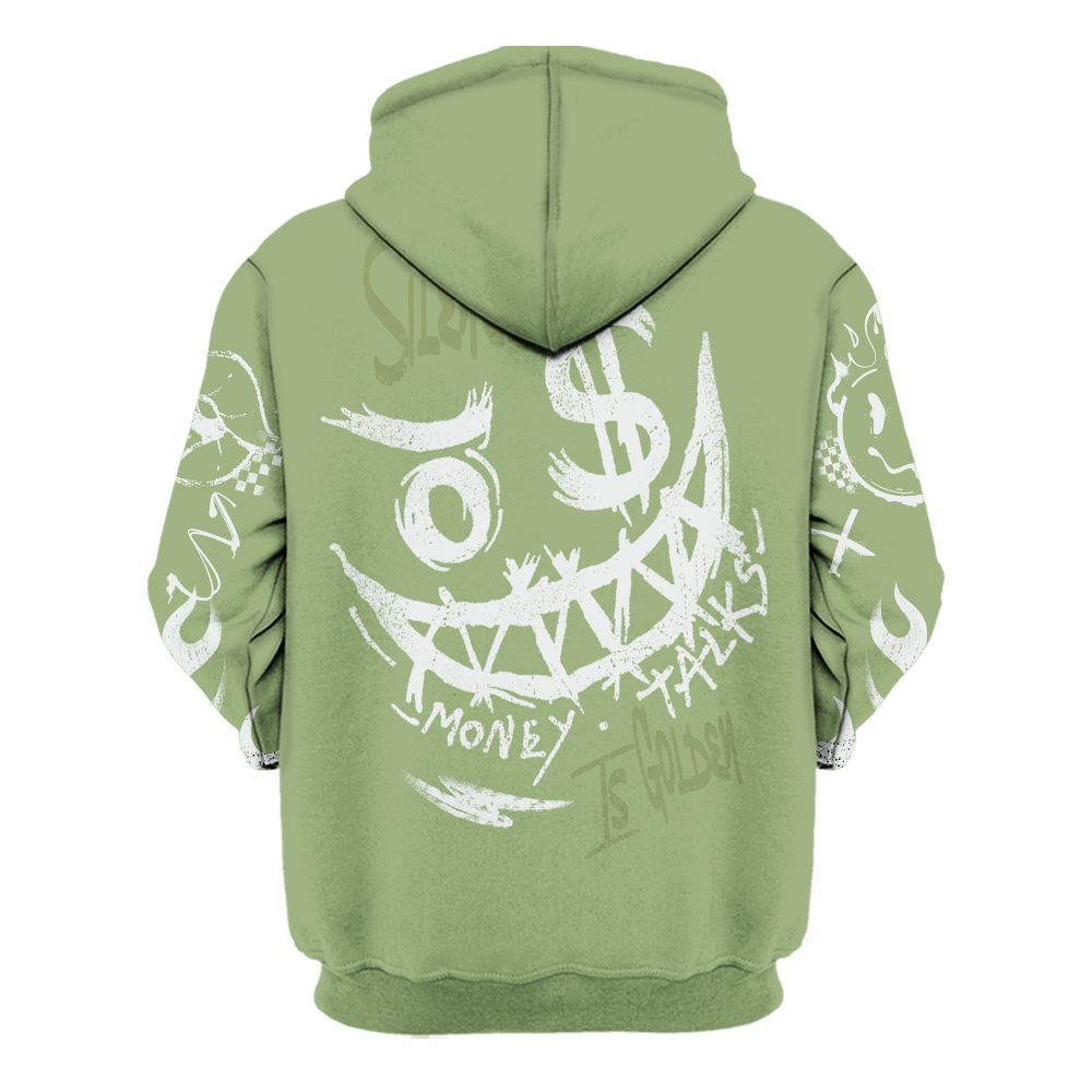 Hoodie To Match Oil Green 4s - Mouth Burning Street Style All Over Print