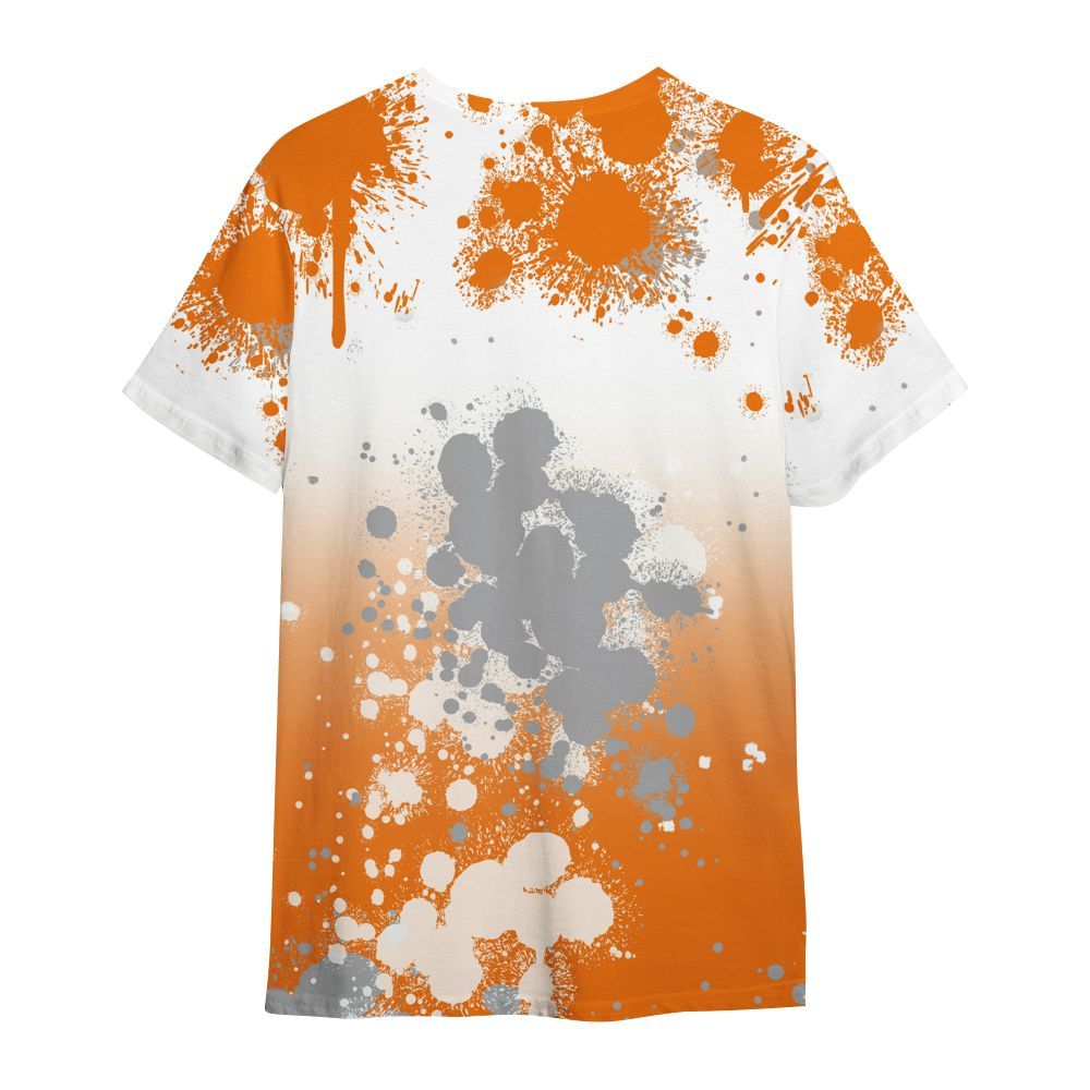 Shirt To Match Orange Citrus 3s - God Blessed Ink Drip All Over Print
