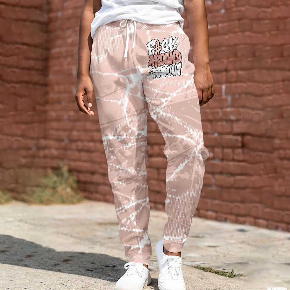 Sweatpant To Match Low Legend Pink 11s - F Around Find Out Graphic Profound All Over Print