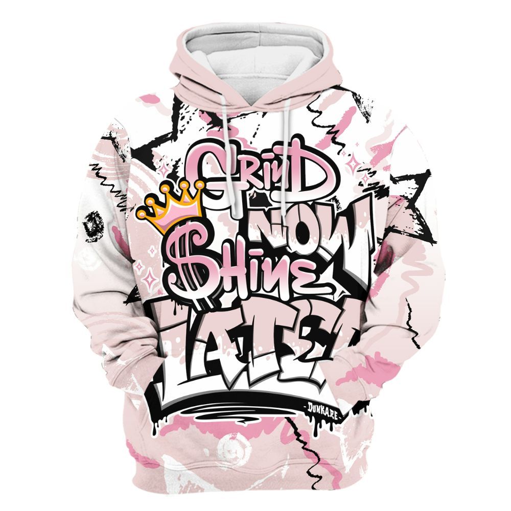 Hoodie To Match Dunk Low KD 17 Aunt Pearl - Grind Shine Later Drip All Over Print
