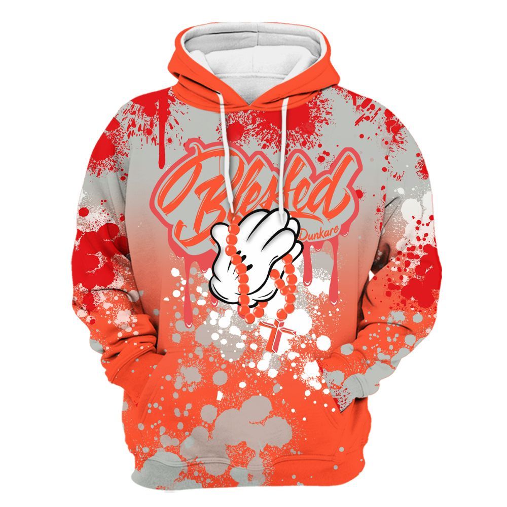 Hoodie To Match Air Max 1 86 Cosmic Clay - God Blessed Ink Drip All Over Print