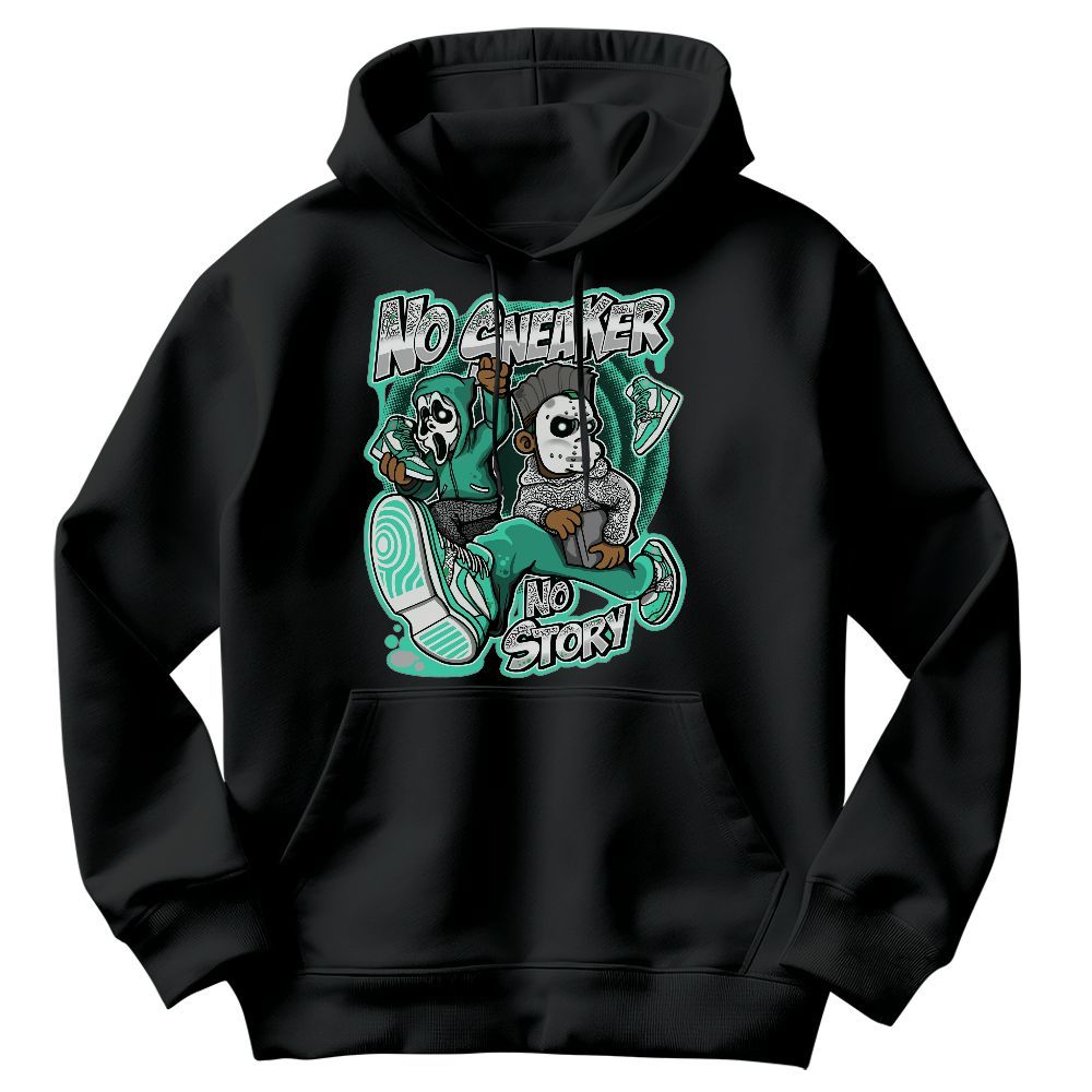 Sweatshirt To Match Black Green Glow 3s - Sneakers Make Story Graphic Graphic