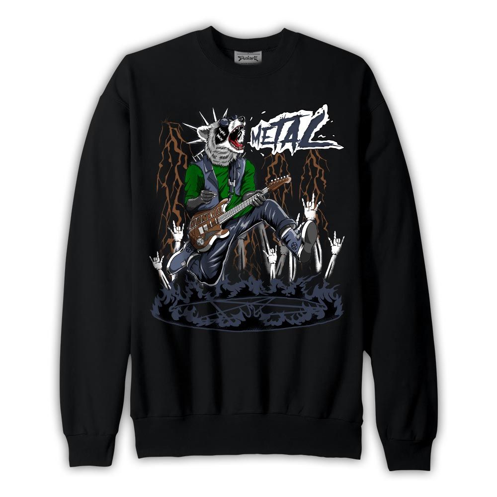 Sweatshirt To match Midnight Navy 13s Sweatshirt - Punk Rock Raccoon Graphic