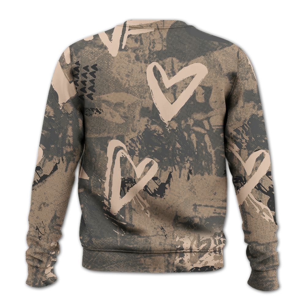 Sweatshirt To Match Kobe 9 EM Mamba - Sneakerz Girlz Heart Grunge All Over Print