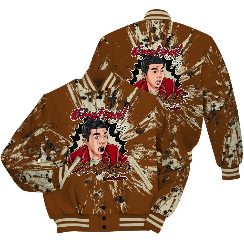 Varsity Jacket To Match Archaeo Brown 5s Shirt - Damaged Meme Shirt Unisex Outfit All Over Print