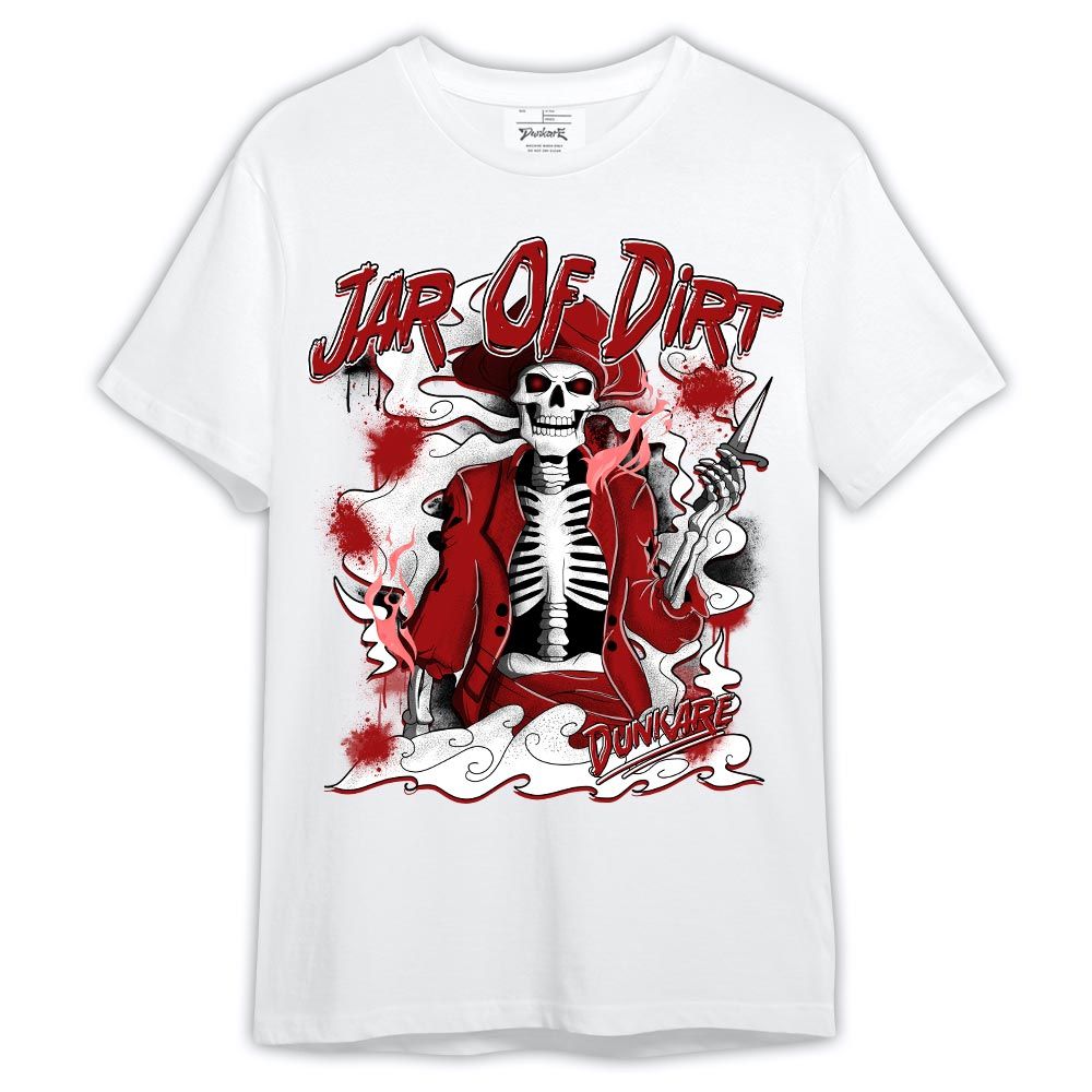 Shirt To Match Red Taxi 12s - Skeleton Jar Of Dirt Shirt Red Taxi 12s Outfit