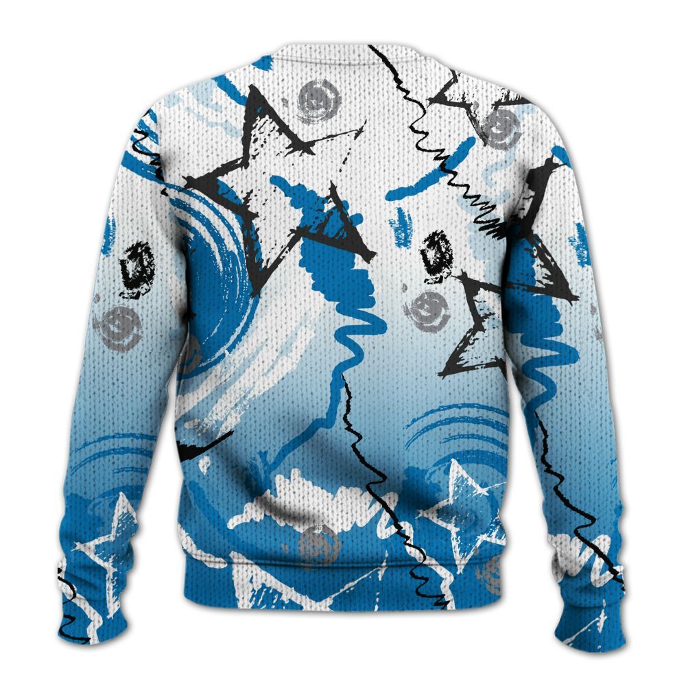 Knitted Sweater To Match Wizards 3s - Grind Shine Later Drip