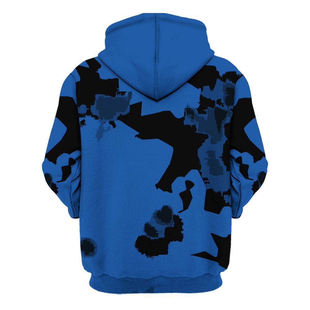 Hoodie To Match Low Space Royal 11s - Money Burn Retro All Over Print