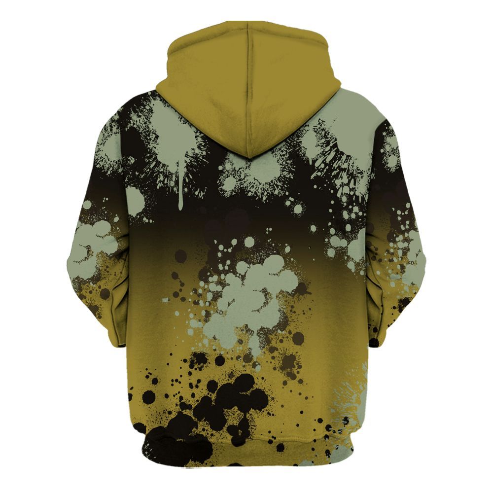Hoodie To Match Air Flightposite Metallic Gold - God Blessed Ink Drip All Over Print