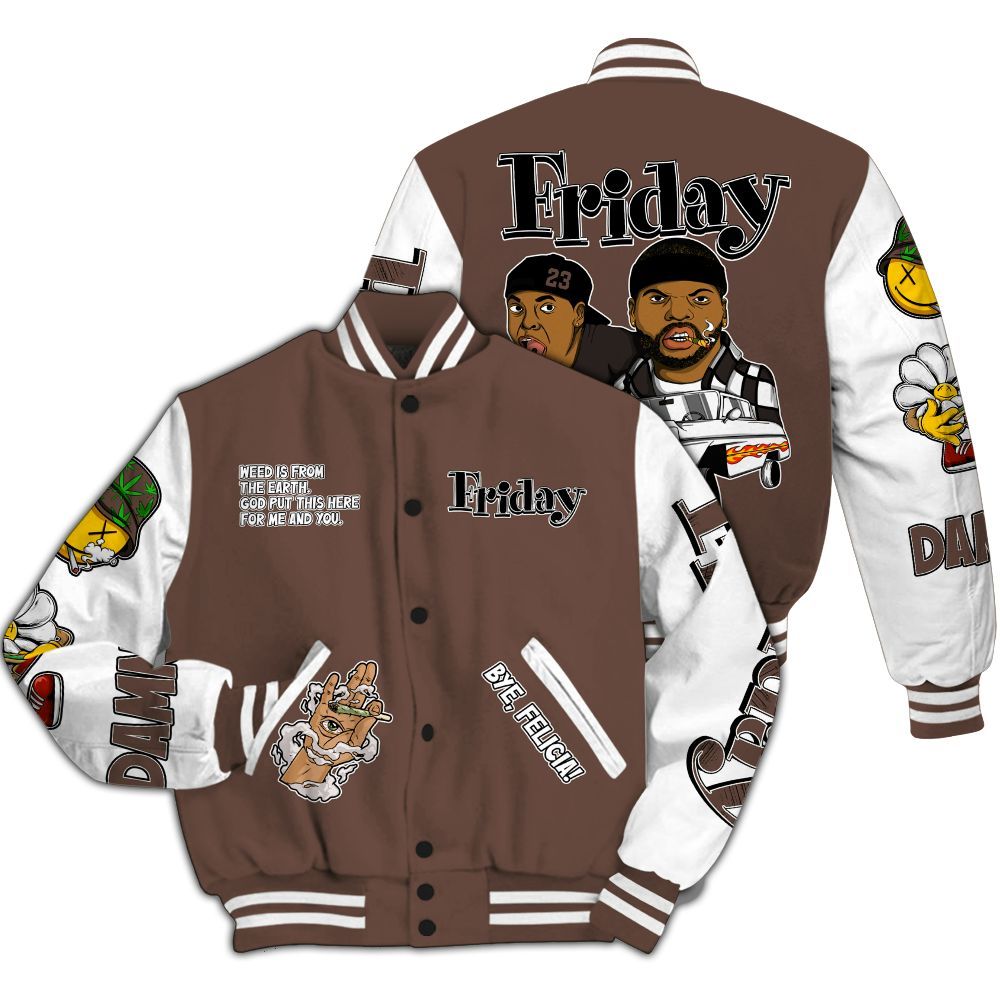 Varsity Jacket To Match Air Force 1 Low Escape - Friday Sneaker Stress Style All Over Print