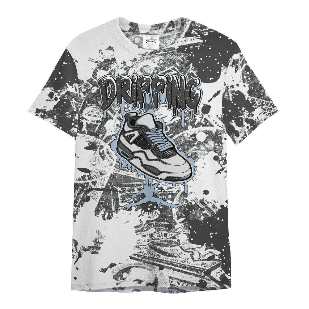Shirt To Match Reverse Black White 6s - Dripping Shoe 4S Graphic Street Art All Over Print