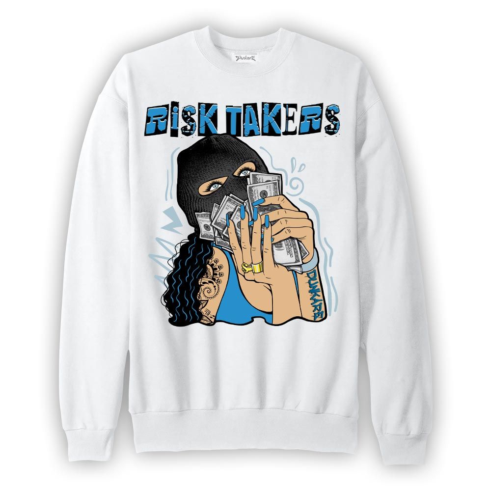 Sweatshirt To match Powder Blue 9s Sweatshirt - Risk Takers Unique Graphic
