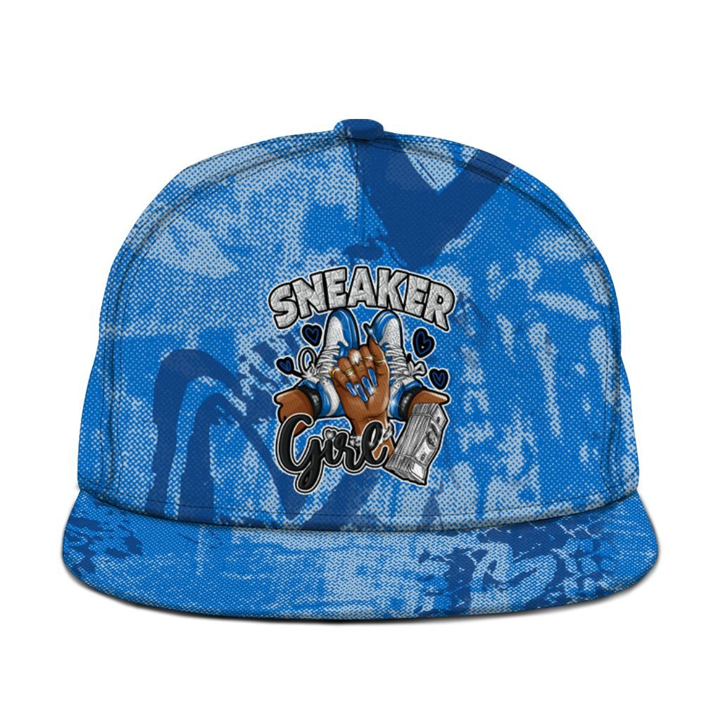 Snapback To Match Blueberry 12s - Sneakerz Girlz Heart Grunge Graphic