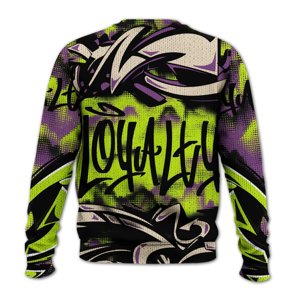 Sweater To Match GS Black Barely Volt 11s - Loyalty Out Value Graffiti Graphic