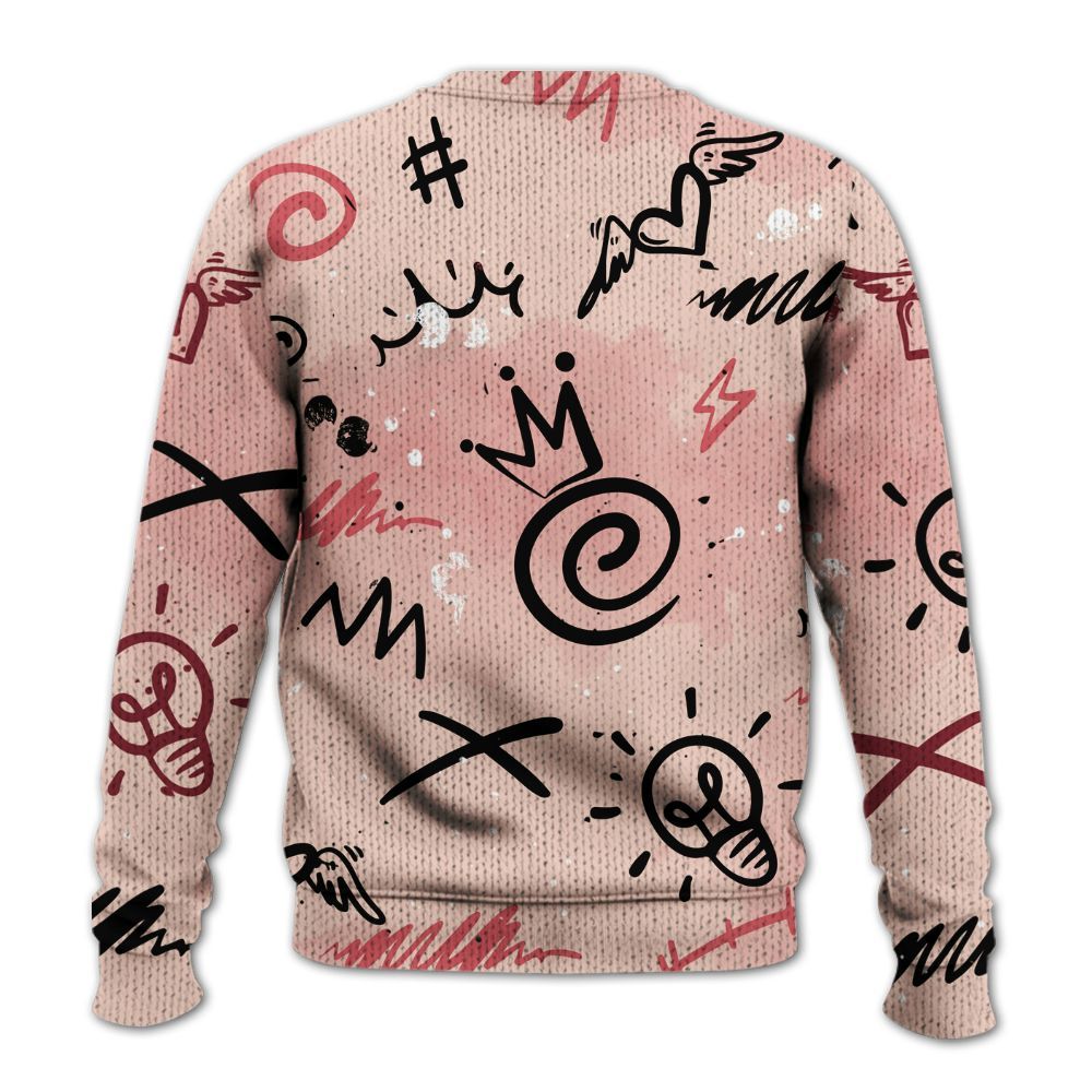 Sweater To Match Washed Coral 2s Shirt, Drip Been Di2ferent Graphic