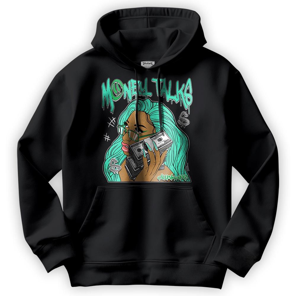 Sweatshirt To Match Black Green Glow 3s Hoodie - Money Talks Unique Hoodie Unisex