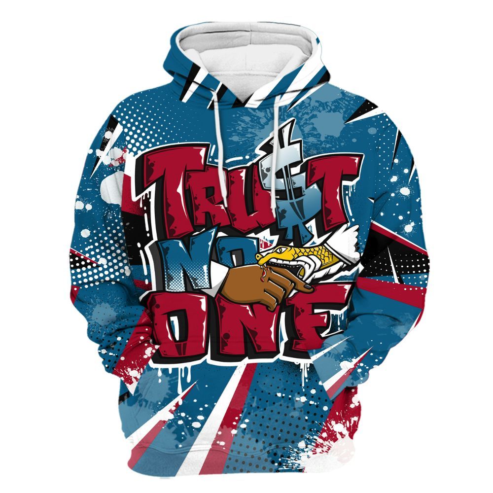 Hoodie To Match GS Messy Room 4s - Poly Trust No One Dripping All Over Print