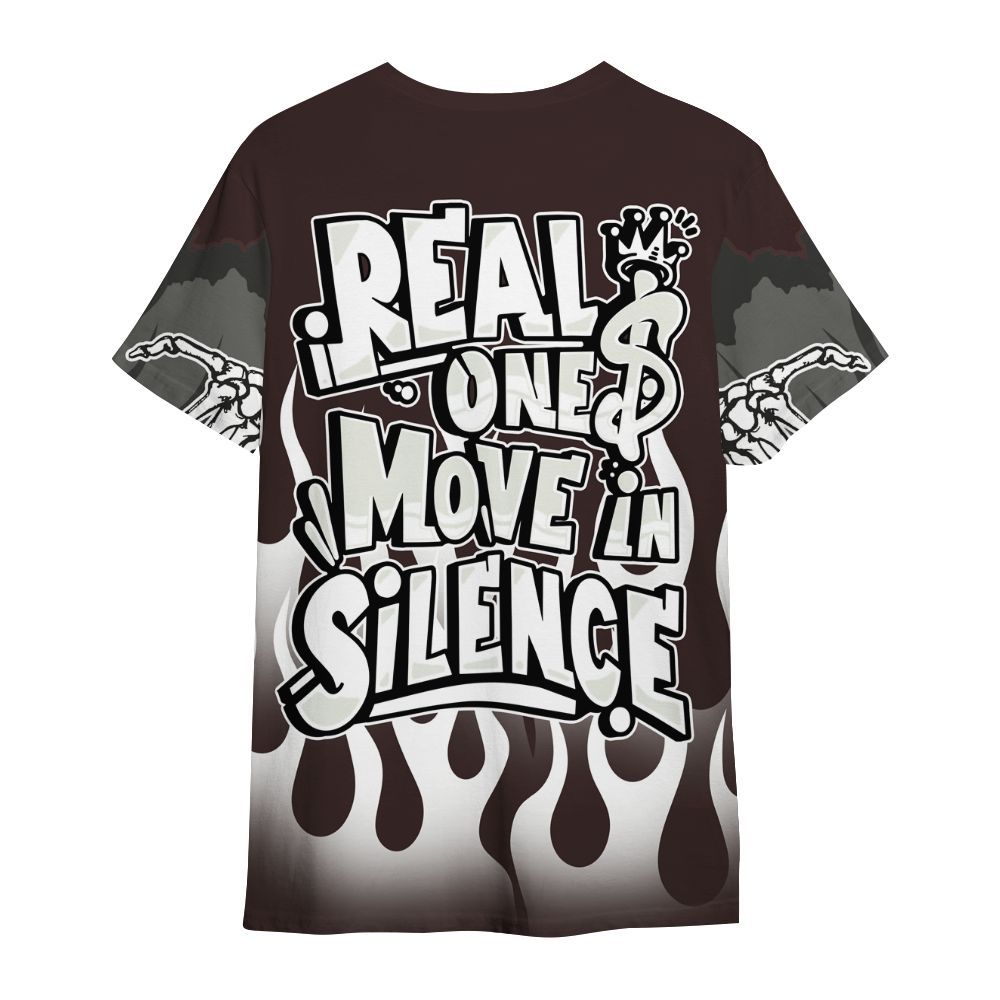 Shirt To Match AMM Violet Ore 5s - Ones Move In Silence Graphic Trapped All Over Print