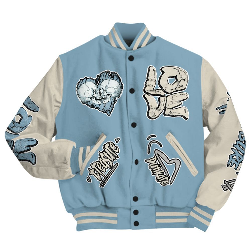 Varsity Jacket To Match Retro SoleFly 13s - Skull Bear All Over Print