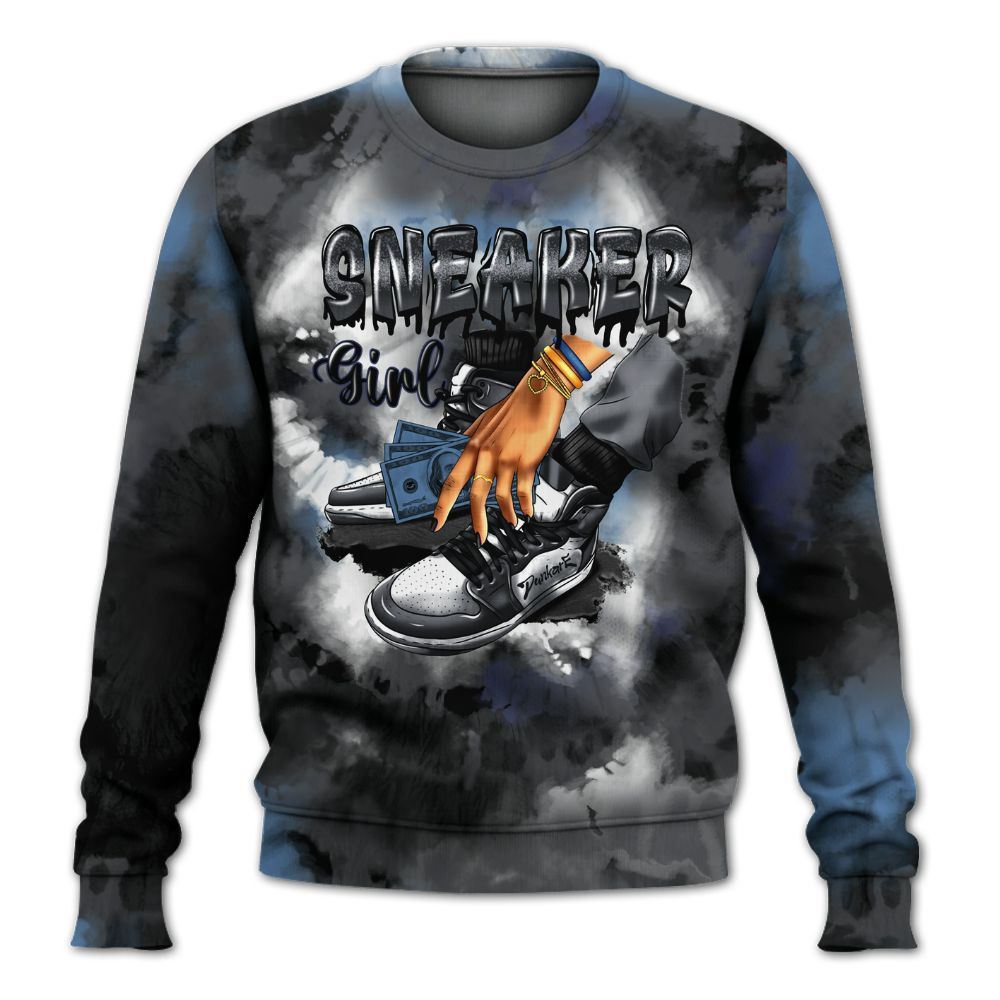 Sweatshirt To Match Air Max 95 Stash - SNEAKER Girl Money Drip Tie Dye All Over Print