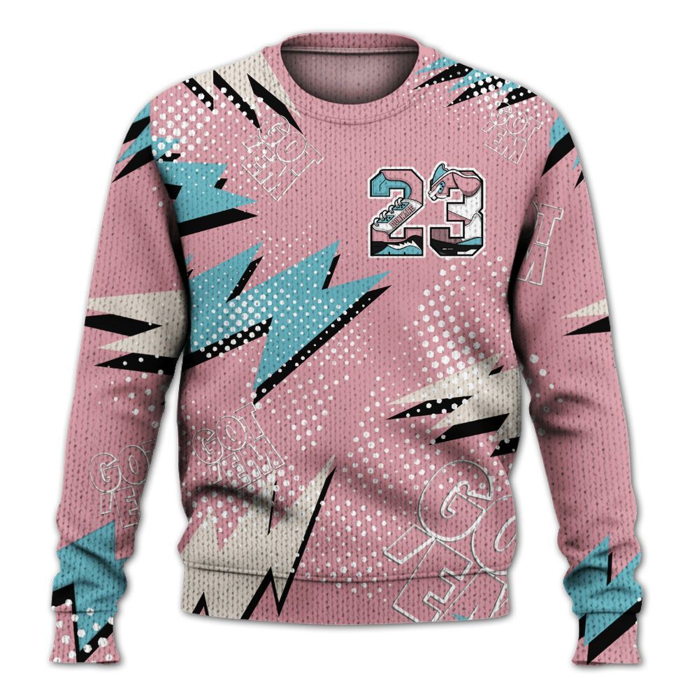 Knitted Sweater To Match Doernbecher 6s - Custom Name Number 23 5s