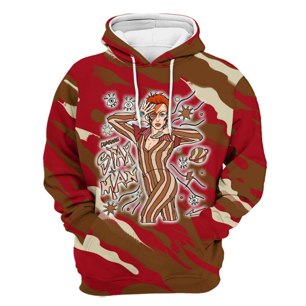 Hoodie To Match Archaeo Brown 5s - Starmans Graphics Colored All Over Print