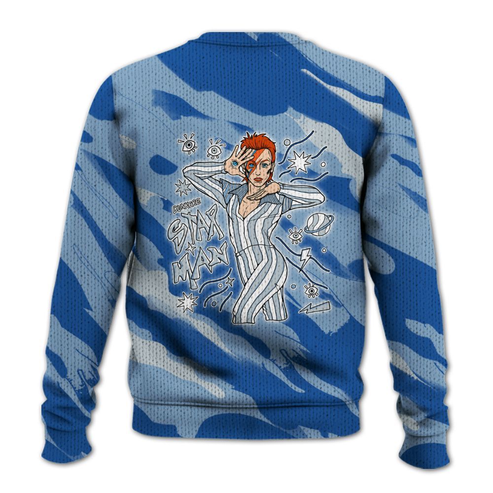 Knitted Sweater To Match Low Space Jam 11s - Starmans Graphics Colored